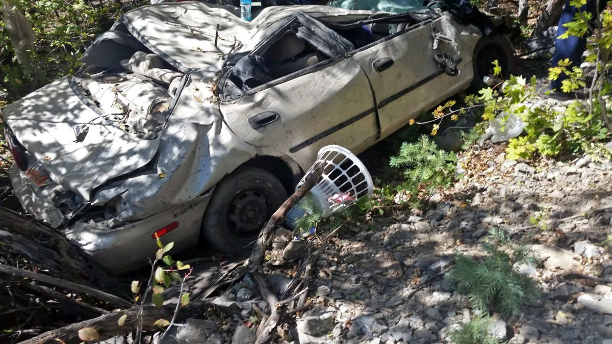 A car accident scene in Utah in this file photo. (Deputy J. Phillippi/Utah County Sheriff's Office via AP)