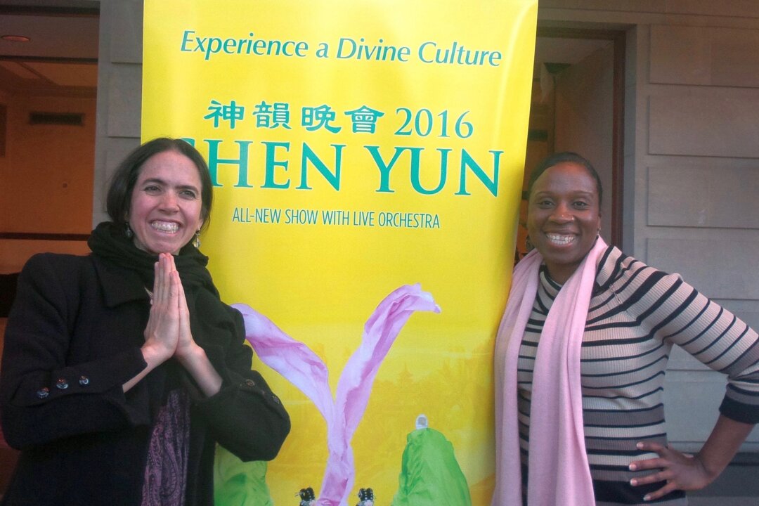 Rangadevi Hernandez (L) and Krsna Kumari Devi Dasi were deeply moved by Shen Yun Performing Arts in Raleigh, N.C., on Jan. 24, 2016. (Thai Ton/Epoch Times)