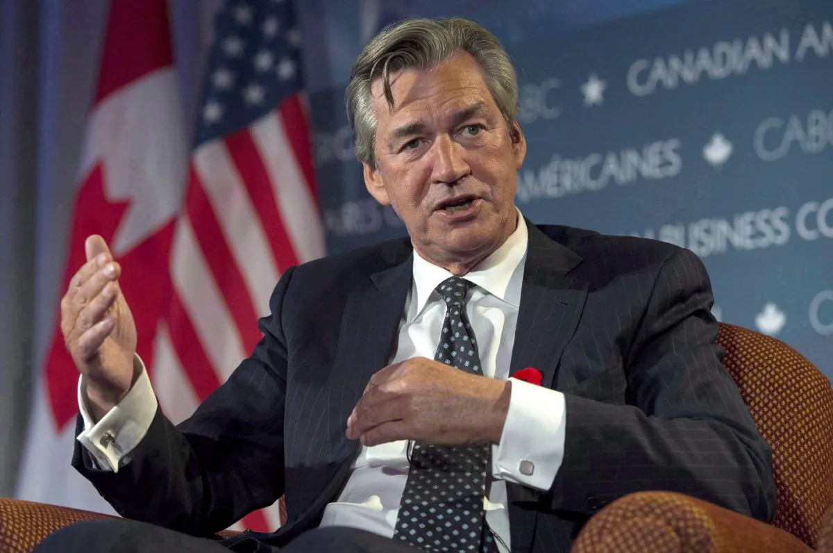 Canadian ambassador to the U.S. Gary Doer speaks at a business conference in Ottawa Nov. 6, 2014. Ottawa has fired off a pre-emptive strike ahead of a U.S. Senate committee hearing next week in which Canada's Syria refugee policy will be on the hot seat. THE CANADIAN PRESS/Justin Tang
