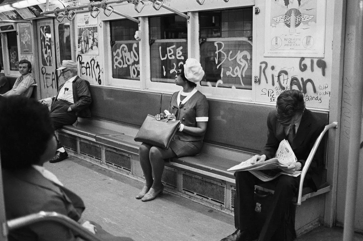 Graffiti on New York City subways and Buses, on July 26, 1972 in New York. (AP Photo/Jim Wells)