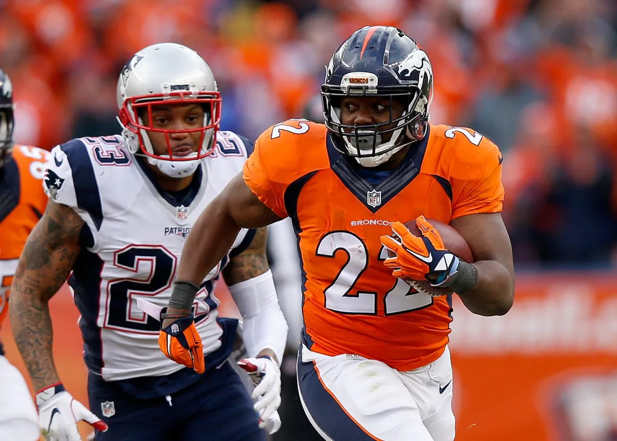 C.J. Anderson ran for 72 yards in Denver's win over New England in the AFC title game. (Ezra Shaw/Getty Images) 