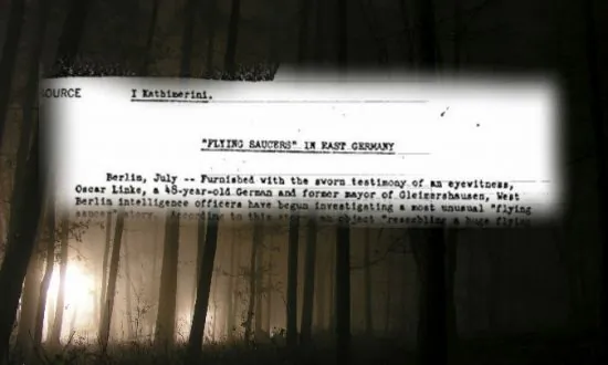 CIA Compiles Its Real-Life ‘X-Files,’ Including UFO Sighting by German Mayor