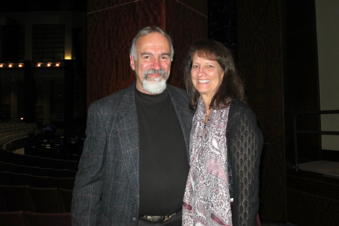 Musician Jamie Coan and professor Leslie Sautter. The two were impressed with the sights and sounds of Shen Yun Performing Arts at the North Charleston Performing Arts Center, on Jan. 27, 2016. (Sally Sun/Epoch Times)