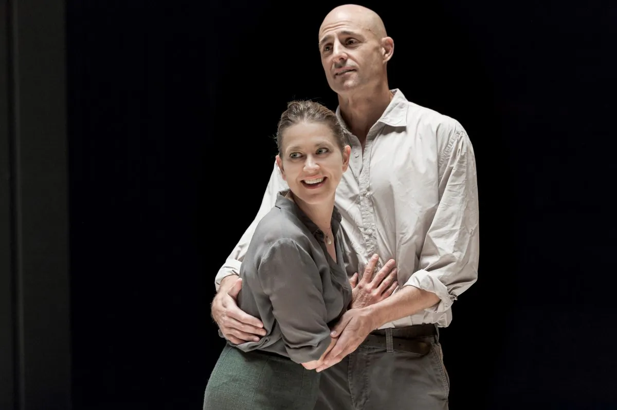 Mark Strong as Eddie Carbone and Nicola Walker as his wife Beatrice give standout performances in an exceptional cast.  (Jan Versweyveld)