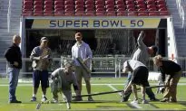 Super Bowl Grounds Crew Accidentally Paints Broncos Logo in Both End Zones