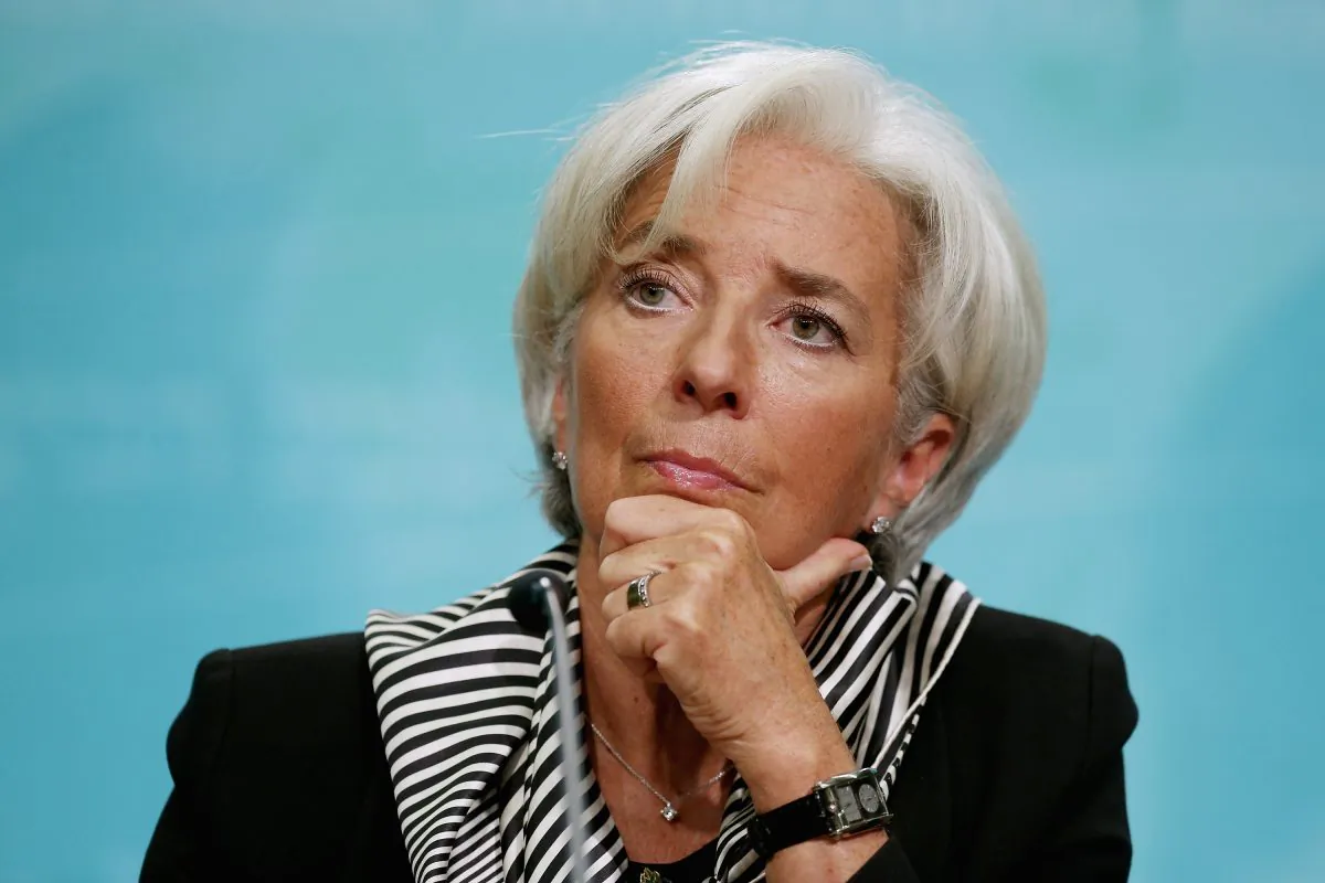 IMF Managing Director Christine Lagarde holds a news conference at the IMF headquarters in Washington, D.C., on Jan. 17, 2013. (Chip Somodevilla/Getty Images)