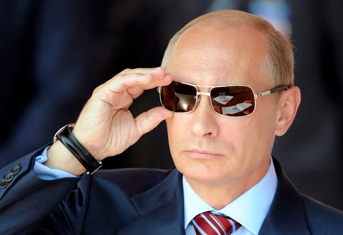 Russian President Vladimir Putin, then Russia's prime minister, at the International Aviation and Space Show in Zhukovsky, outside Moscow, on Aug. 17, 2011. (Dmitry Kostyukov/AFP/Getty Images)