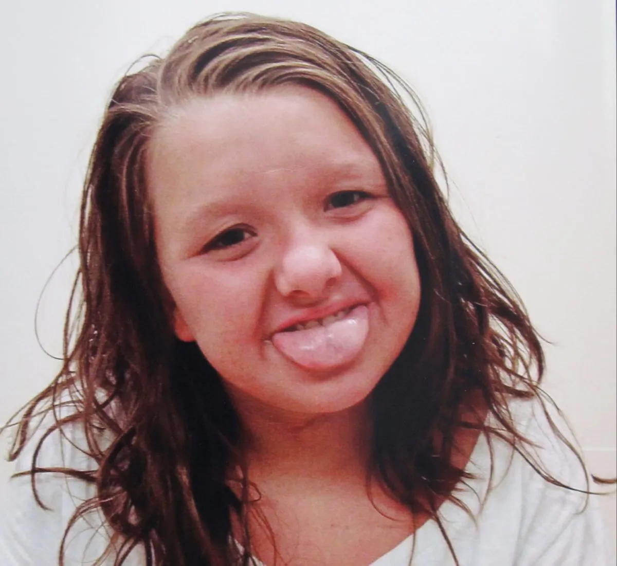 Nicole Lovell, posing when she was 10 in Blacksburg, Va. The 13-year-old girl was found dead just across the state line in Surry County, N.C. (Tammy Weeks via AP)