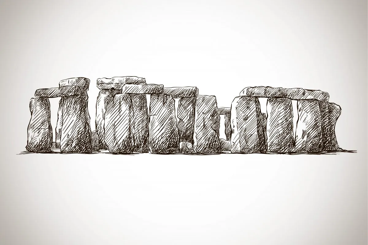 An illustration of Stonehenge. (Kameshkova)