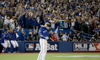 Jose Bautista’s Infamous Bat Flip Highlights His New Topps Baseball Card