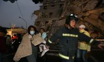 Taiwan Earthquake: Drone Footage Shows Crumbled Building