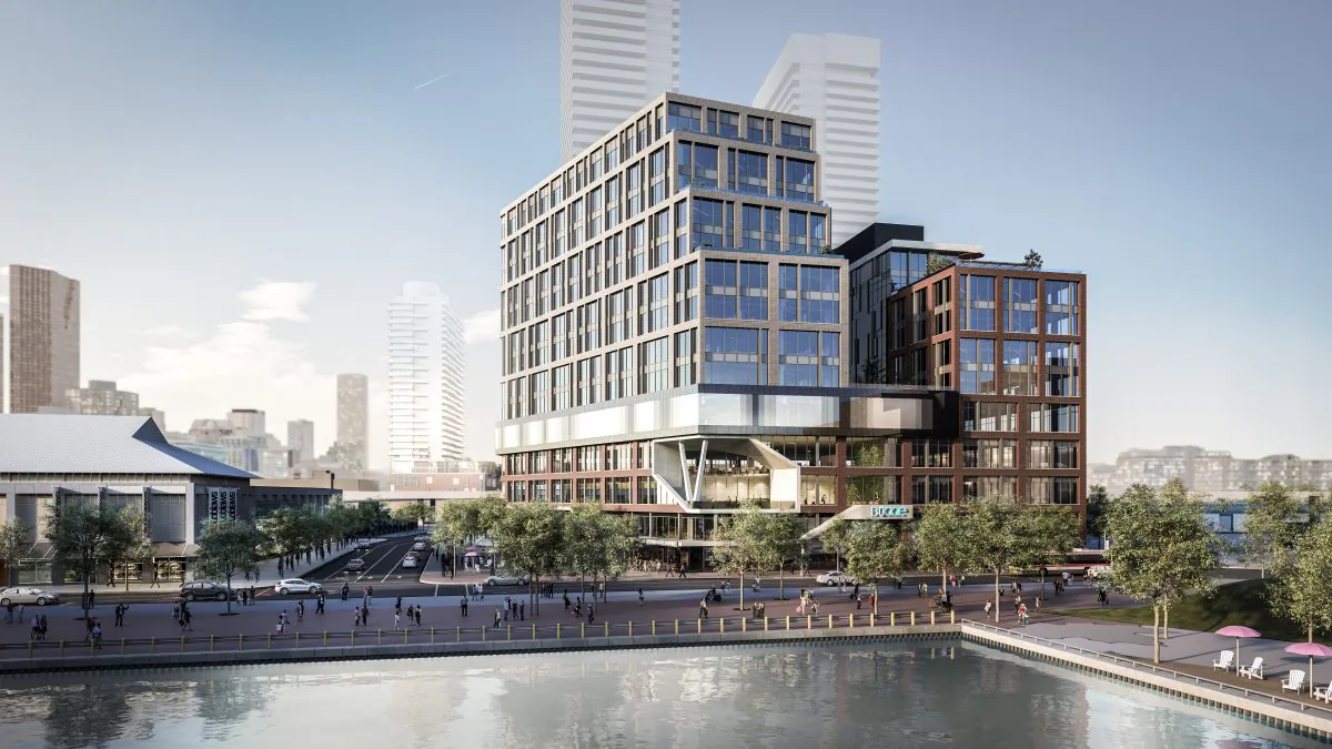 Rendering of Daniels Waterfront, a new condo development by the Daniels Corporation currently in preconstruction at 132 Queens Quay East, Toronto. (Courtesy of City Life Realty)