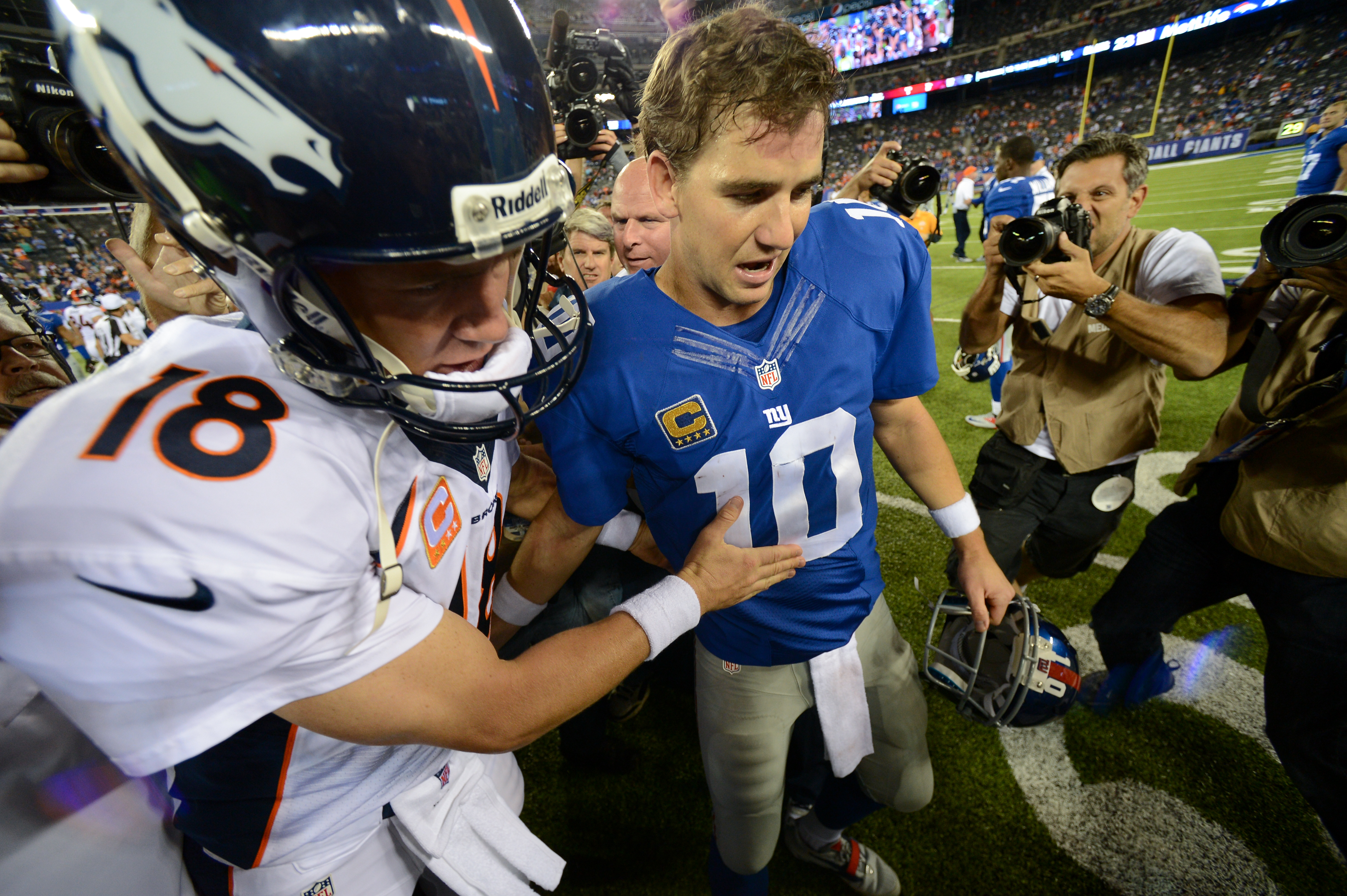 Watch: Peyton Manning Pokes Fun at Eli Manning's Super Bowl Stare