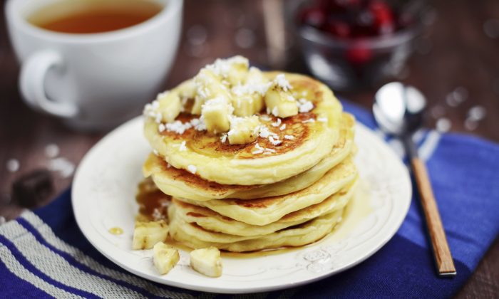 Gluten Free, Paleo, Banana Pancakes in 1.5 Minutes