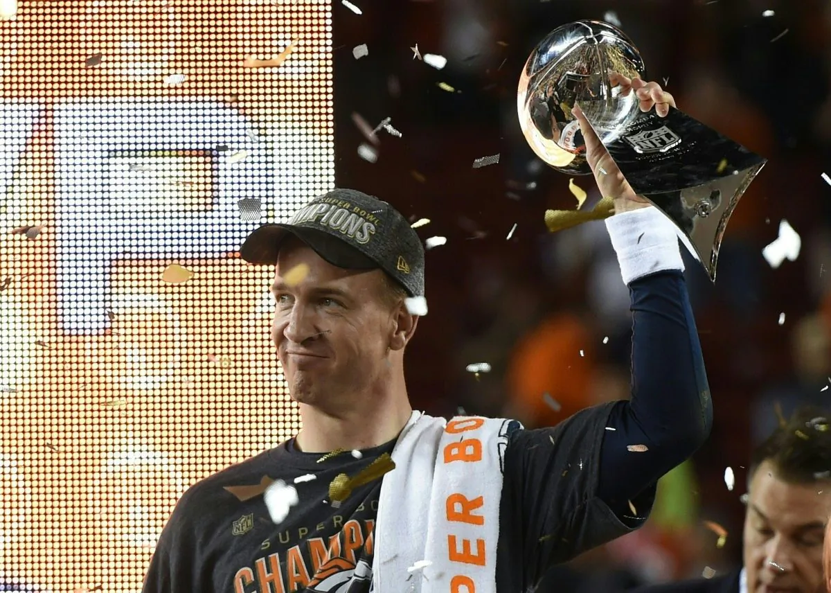 Peyton Manning has yet to announce whether he'll be back for another season after helping lead the Broncos to a win in Super Bowl 50. (Timothy A. Clary/AFP/Getty Images) 