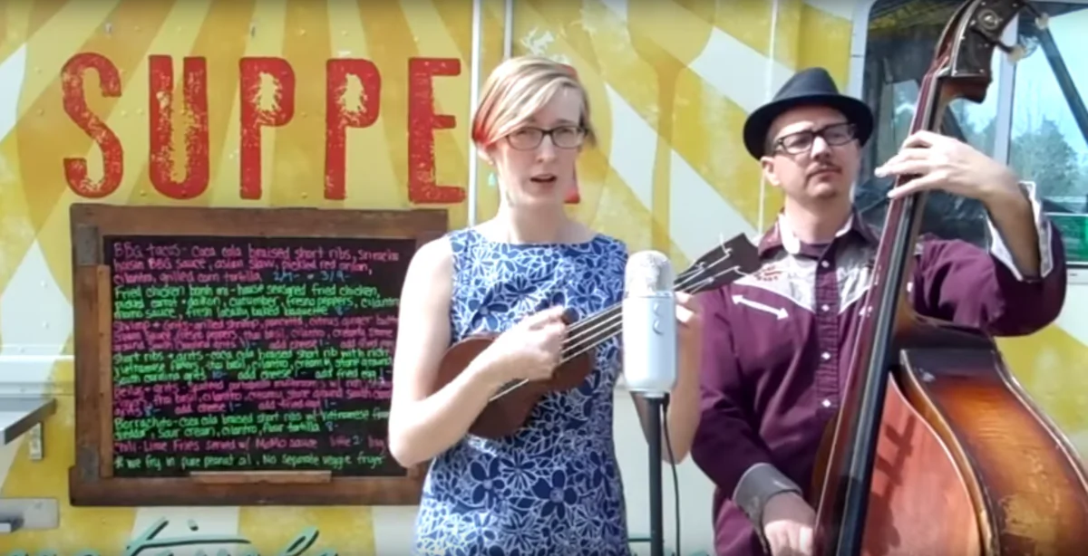 A video response with a song in response to a 1-star Yelp review. (Courtesy Sage and Jared's Happy Gland Band/Youtube)