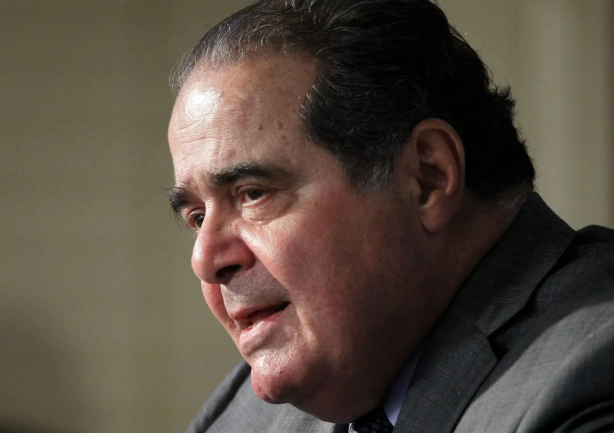 U.S. Supreme Court Justice Antonin Scalia speaks at the American Enterprise Institute (AEI) Oct. 2, 2012 in Washington, DC. (Alex Wong/Getty Images)