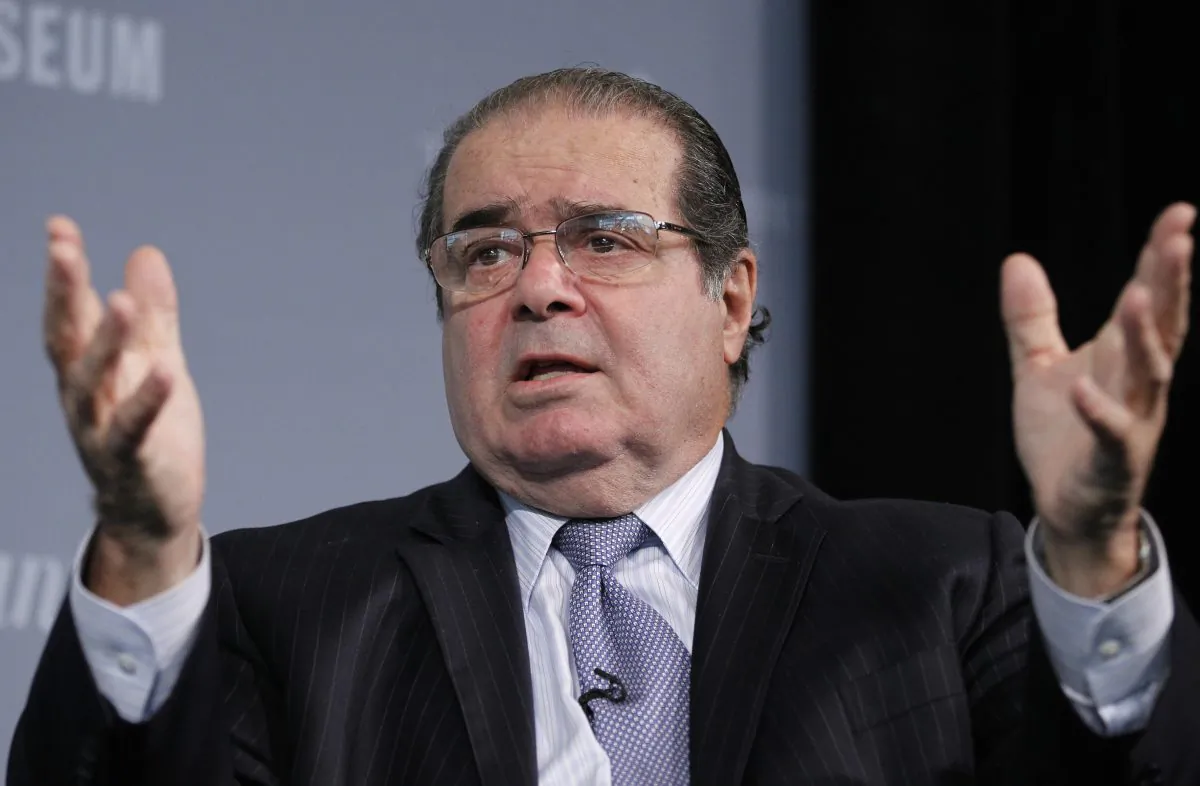 Supreme Court Justice Antonin Scalia at the third annual Washington Ideas Forum at the Newseum in Washington, on Oct. 6, 2011. (AP Photo/Manuel Balce Ceneta)