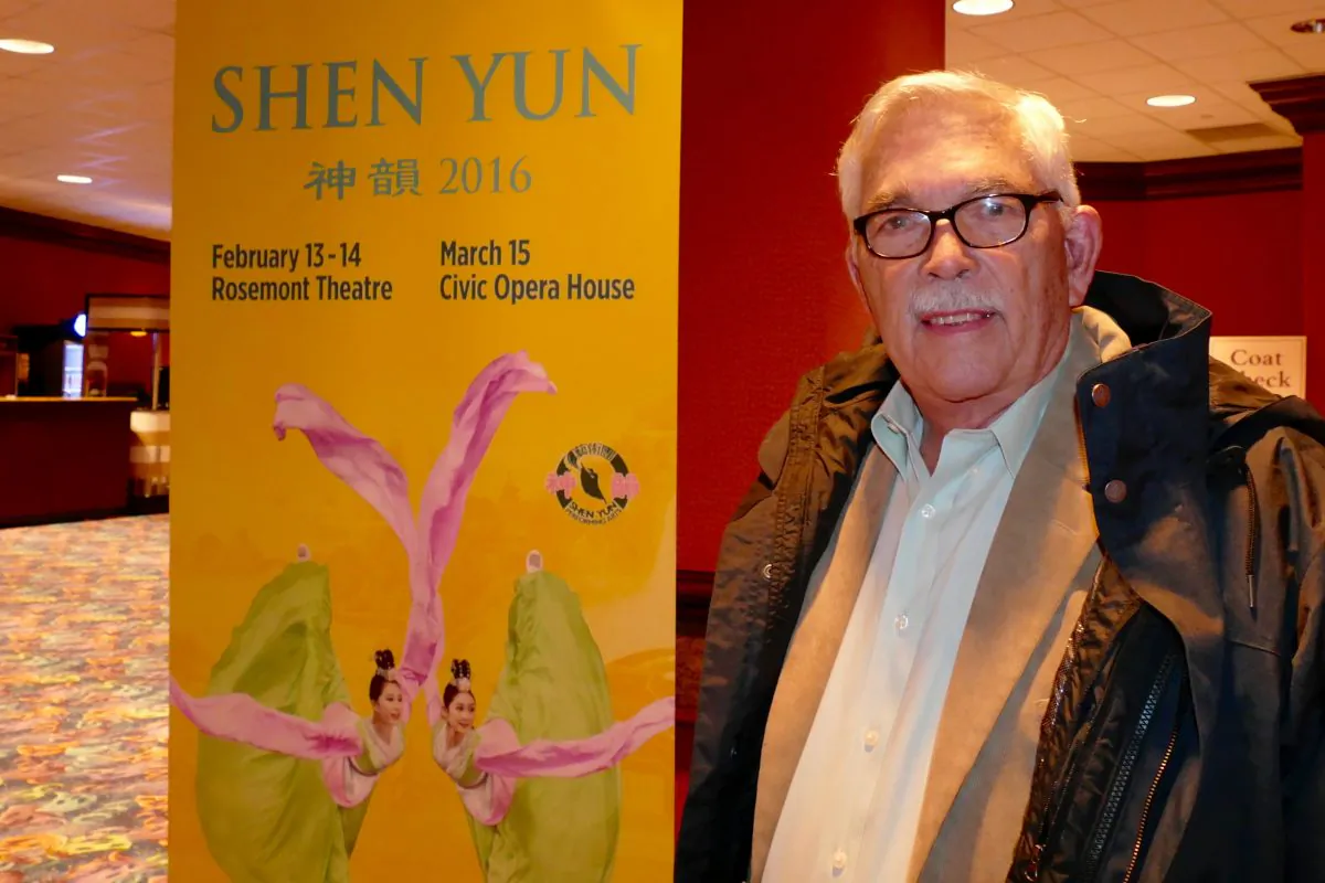 Professor John Dierking was inspired by Shen Yun Performing Arts after seeing it at the Rosemont Theater on Feb. 13, 2016. (Catherine Wen/Epoch Times)