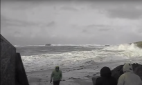 Dangerous Wave Sweeps Elderly Couple Away