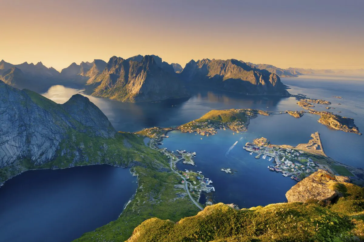 Lofoten and Vesteral Islands in Norway. (RudyBalasko/iStock)