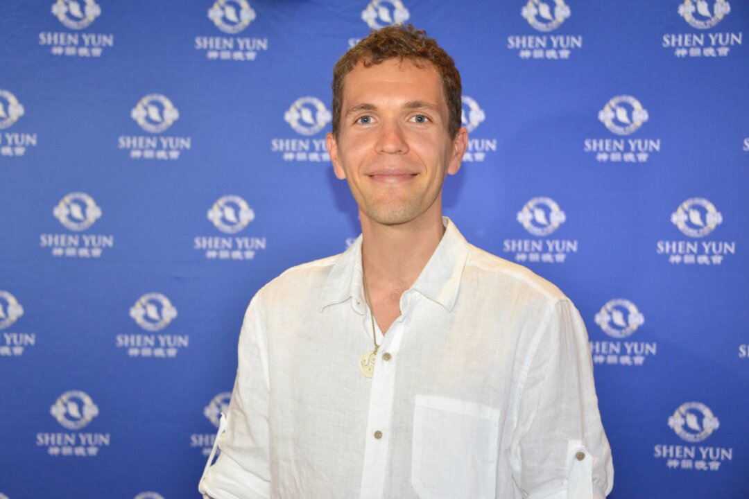 Kory Juul, acclaimed visual effects artist, director, and martial artist, was captivated by Shen Yun at Wellington's St. James Theatre, on Feb. 16, 2016. (Courtesy of NTD Television) 