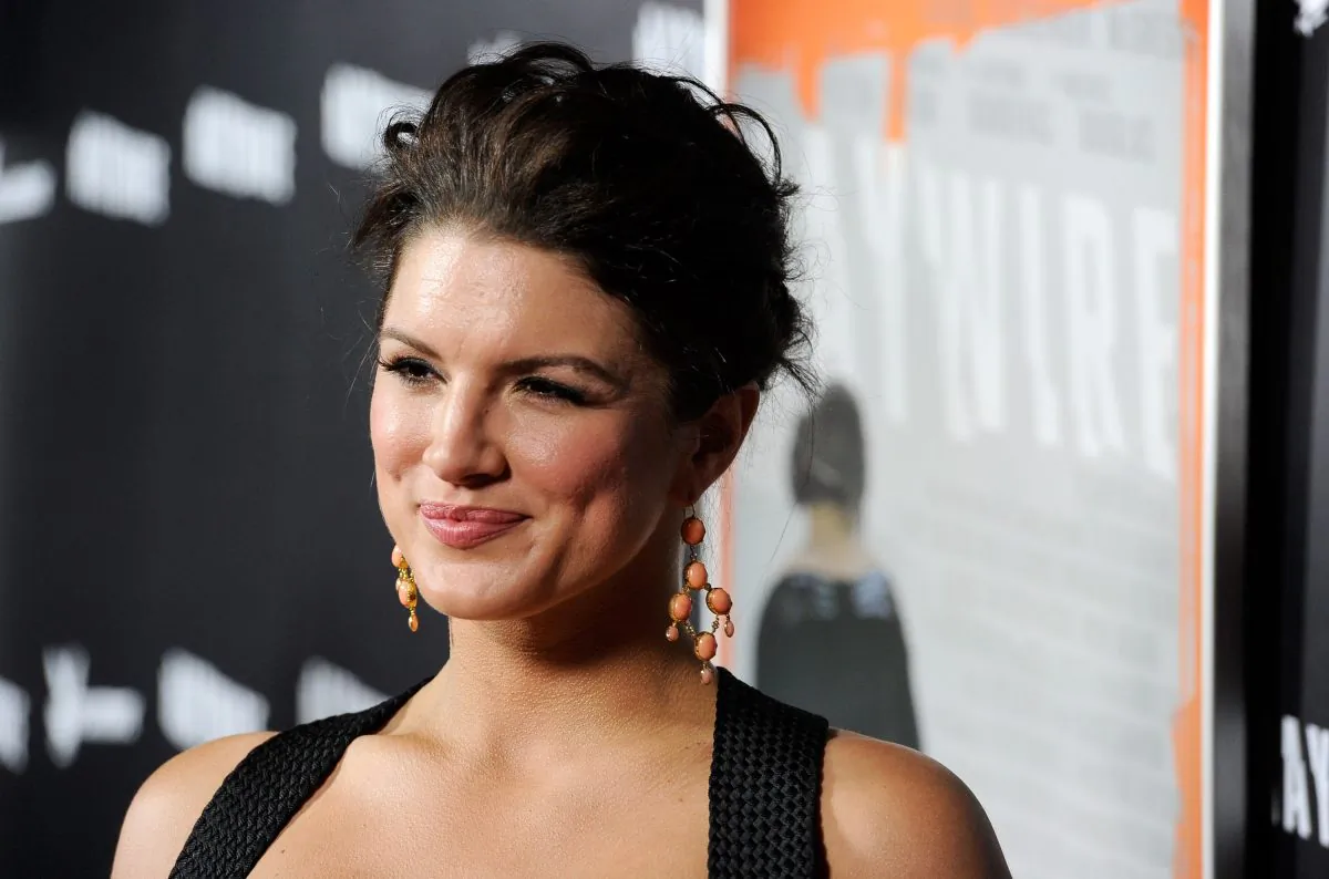 MMA fighter/actress Gina Carano arrives at Relativity Media's premiere of 'Haywire' co-hosted by Playboy held at DGA Theater in Los Angeles, California, on Jan. 5, 2012. (Frazer Harrison/Getty Images/Relativity Media)