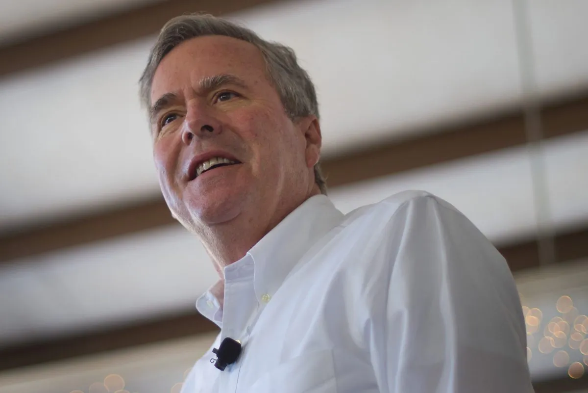 Republican presidential candidate Jeb Bush at a town hall meeting in Summerville, S.C., on Feb. 17, 2016. (Jim Watson/AFP/Getty Images)