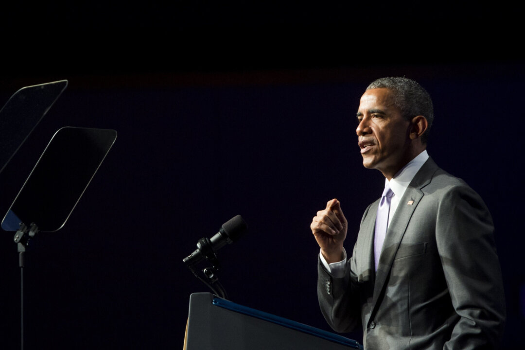 President Barack Obama speaks about healthcare reforms and the Affordable Care Act, a.k.a. Obamacare, at the Catholic Hospital Association Conference in Washington, D.C., on June 9, 2015. (Saul Loeb/AFP/Getty Images)