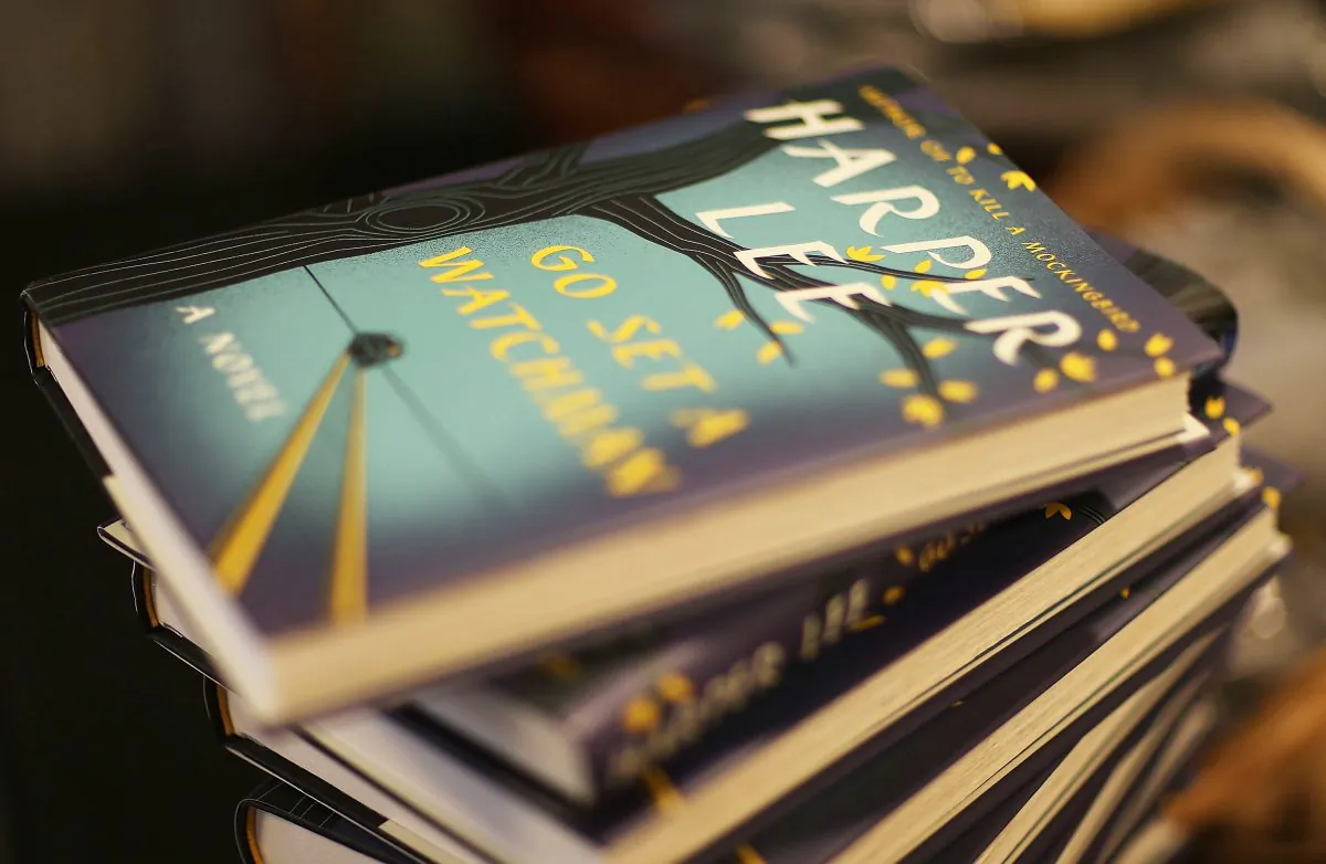 A pile of "Go Set a Watchman," by Pulitzer Prize-winning Alabama author Harper Lee at a Books and Books store in Coral Gables, Fla., on July 14, 2015. (Joe Raedle/Getty Images)