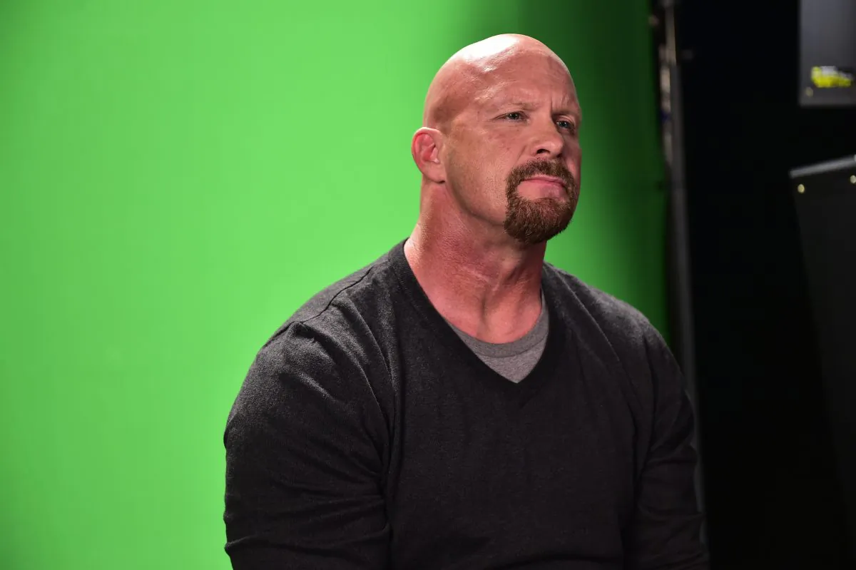 Former WWE Wrestler Stone Cold Steve Austin. (Moses Robinson/Getty Images for Wendy's)