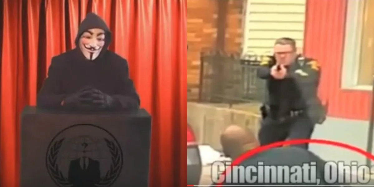 (Screenshots taken from Anonymous YouTube clip)