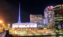 Extinction Rebellion Climbs Melbourne Arts Spire Over Climate Change