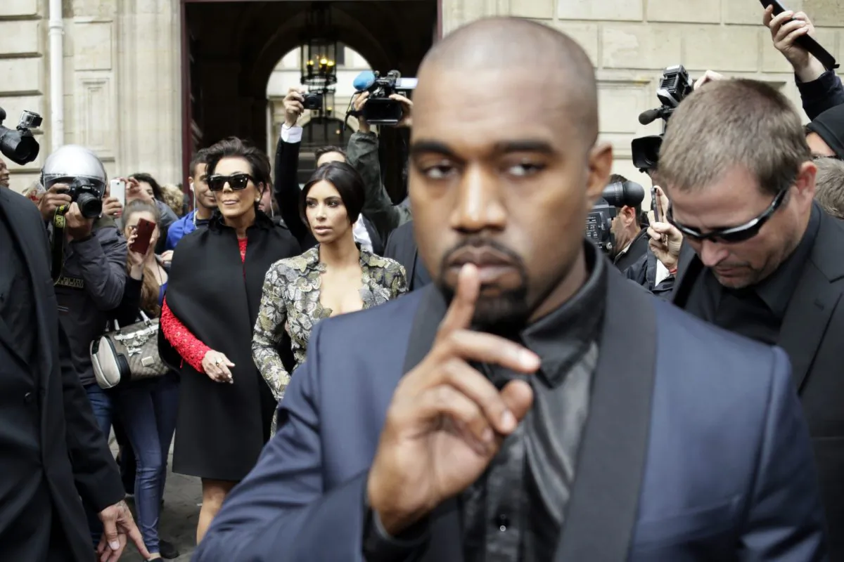 Kanye West in Paris on May 23, 2014. (KENZO TRIBOUILLARD/AFP/Getty Images)