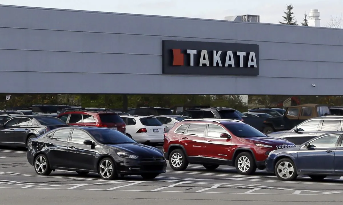 The Takata building in Auburn Hills, Mich., on Oct. 22, 2014. (AP Photo/Carlos Osorio)