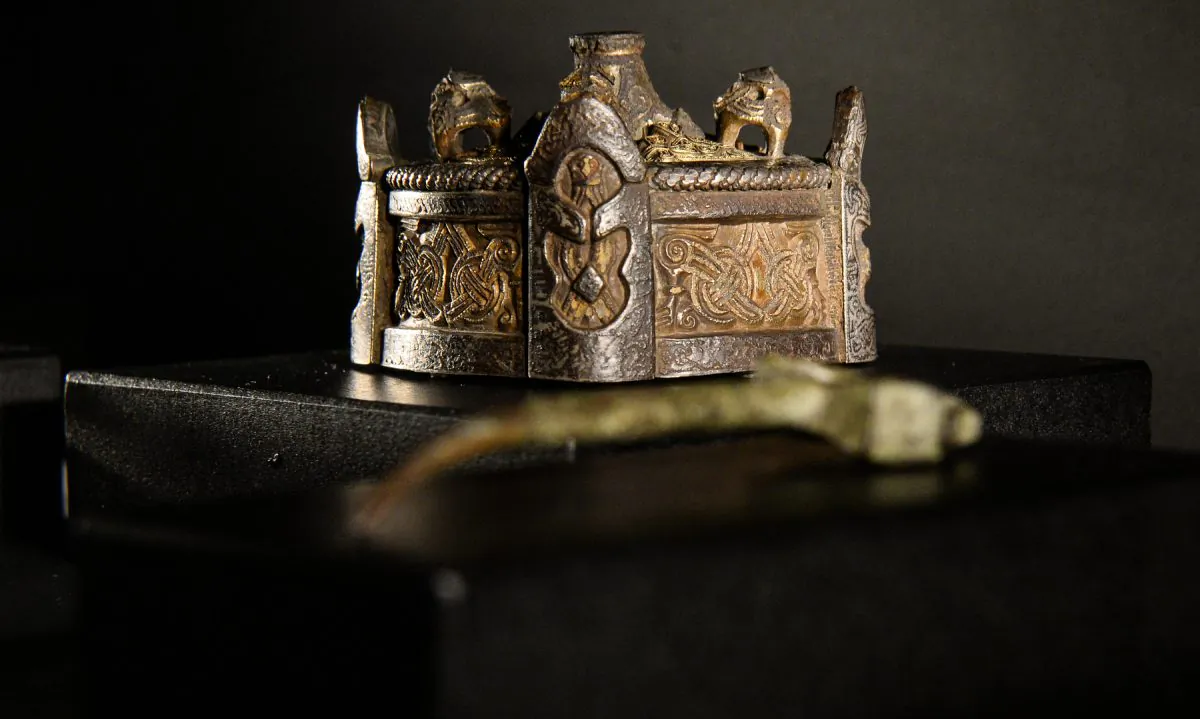 Artifacts on display at VIKINGS NYC exhibition, the largest display of Viking artifacts ever to visit North America. (Paul Martinka for Discovery Times Square)