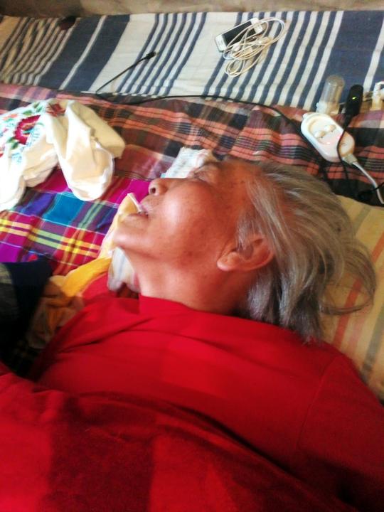 Chen Shuxian in a coma (Minghui.org)