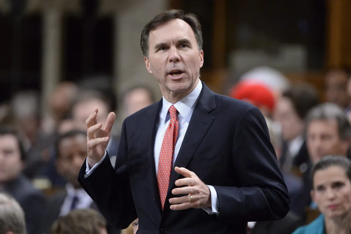Finance Minister Bill Morneau answers a question during Question Period in the House of Commons on Parliament Hill in Ottawa, on Thursday, Feb.18, 2016. THE CANADIAN PRESS/Adrian Wyld