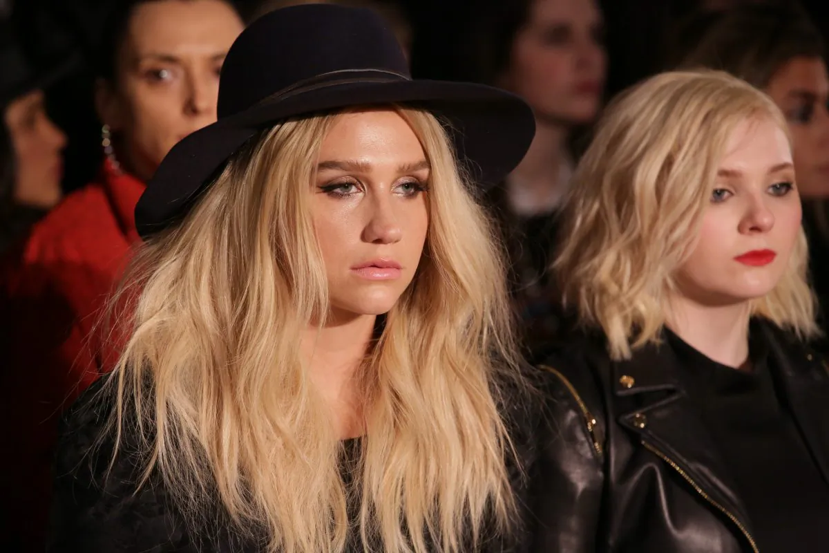 Kesha attends the Zac Posen fashion show at Vanderbilt Hall at Grand Central Terminal on February 16, 2015 in New York City.  (Chelsea Lauren/Getty Images)