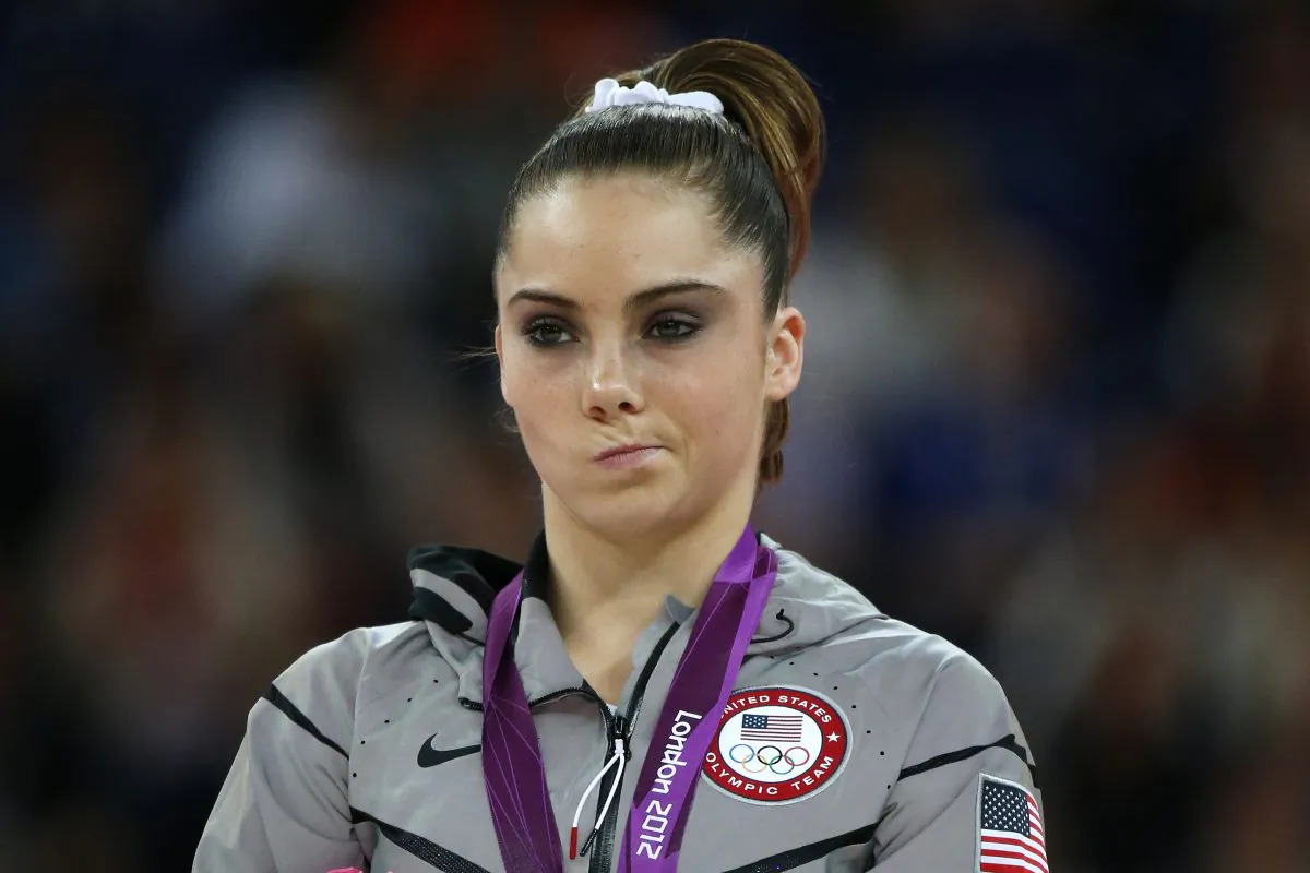McKayla Maroney won a silver medal on vault at the 2012 London Olympics. (Thomas Coex/AFP/GettyImages) 