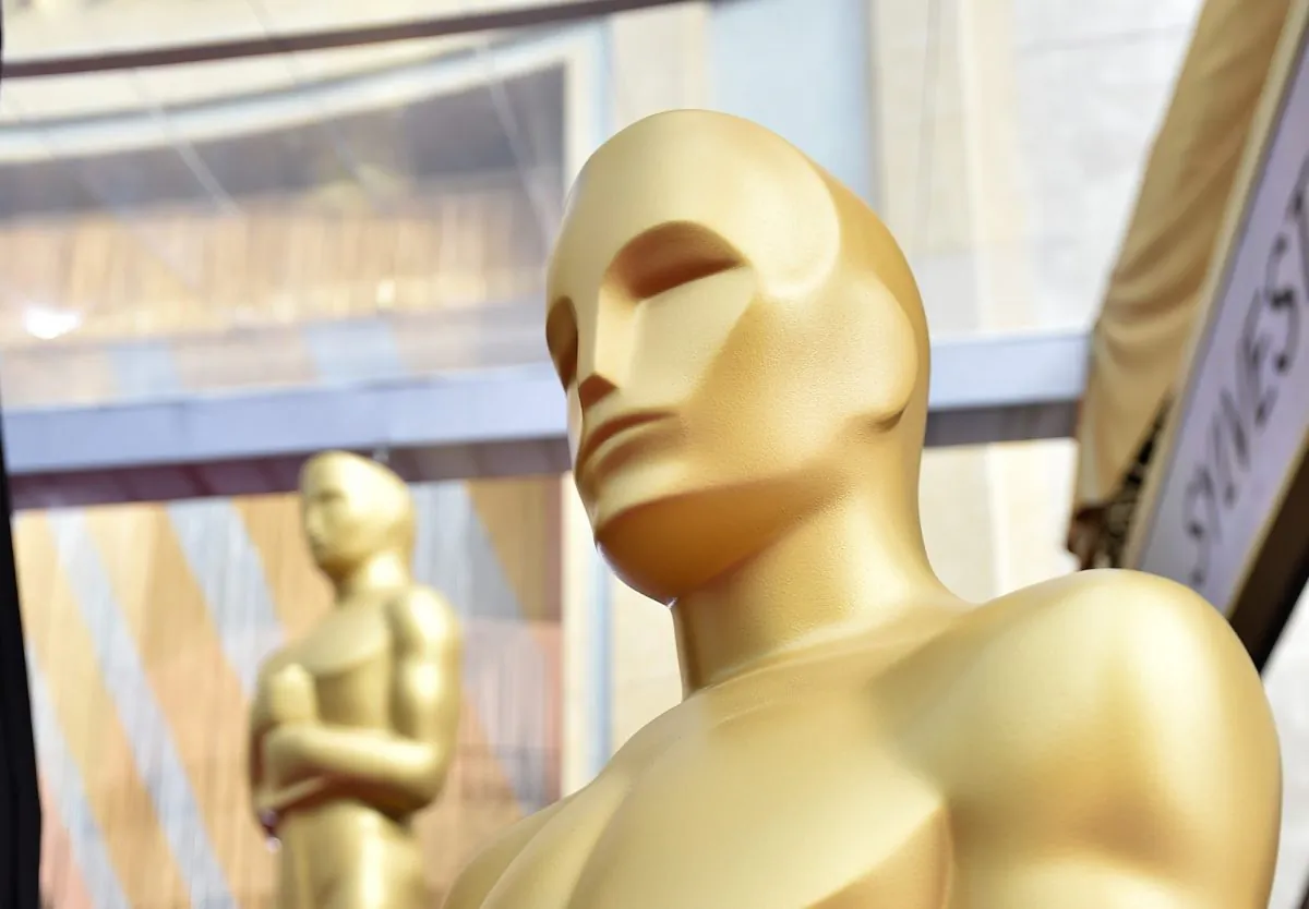 An Academy Award statuette is seen on display at Oscars on Sunday, Feb. 28, 2016, at the Dolby Theatre in Los Angeles. (Photo by Jordan Strauss/Invision/AP)