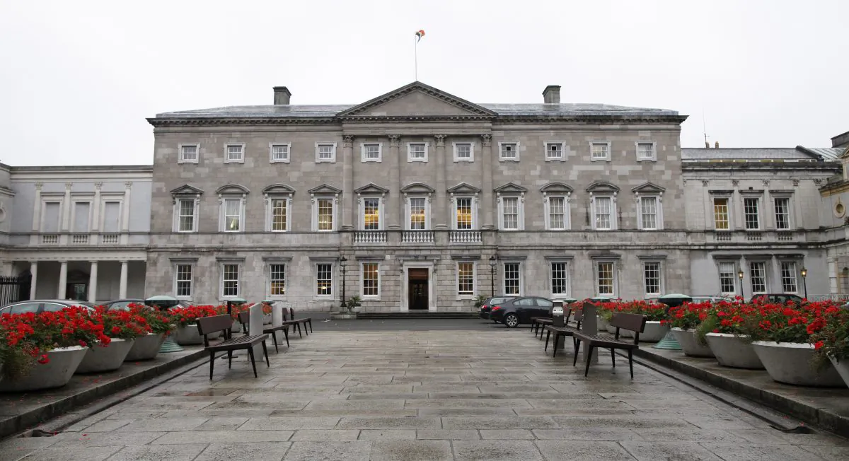 A general view of Leinster House which houses the Seanad chamber, also known as the upper house of the Irish parliament, in Dublin, Ireland, on Oct. 2, 2013. (Peter Muhly/AFP/Getty Images)