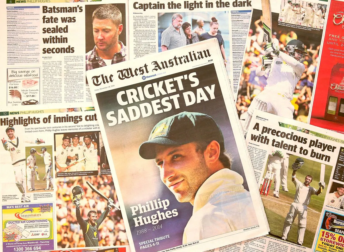 A copy of the West Australian newspaper seen in Perth, Australia, on Nov. 28, 2014. (Paul Kane/Getty Images)