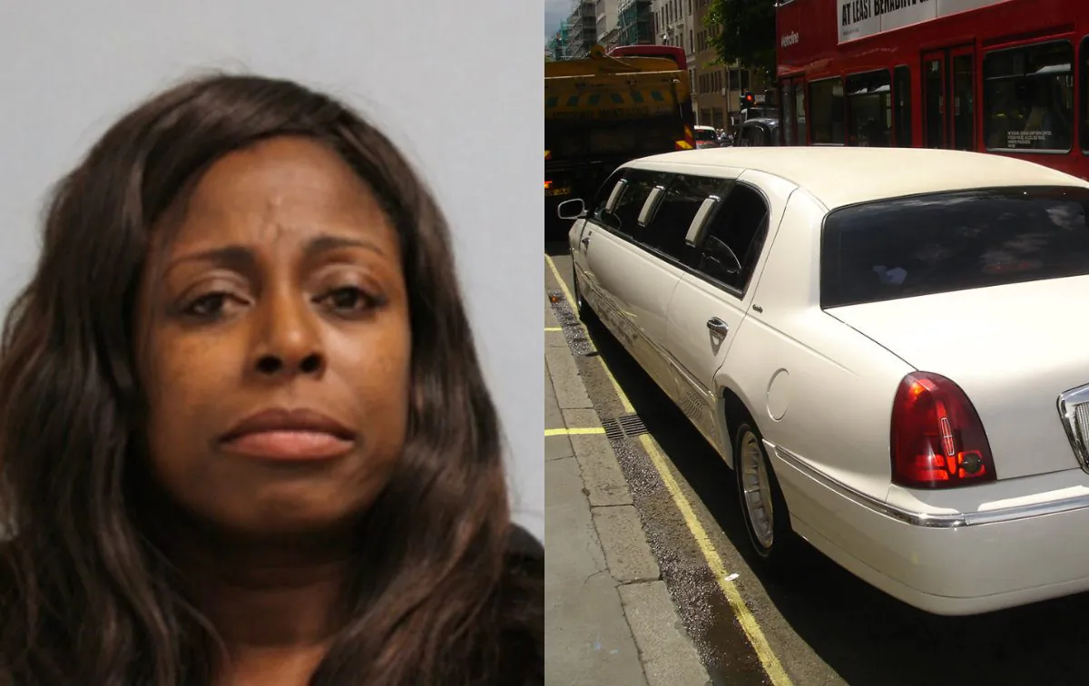 Left: Melanie Roberts. (Willimantic Police Department)
Right: Limousine. (Public Domain)