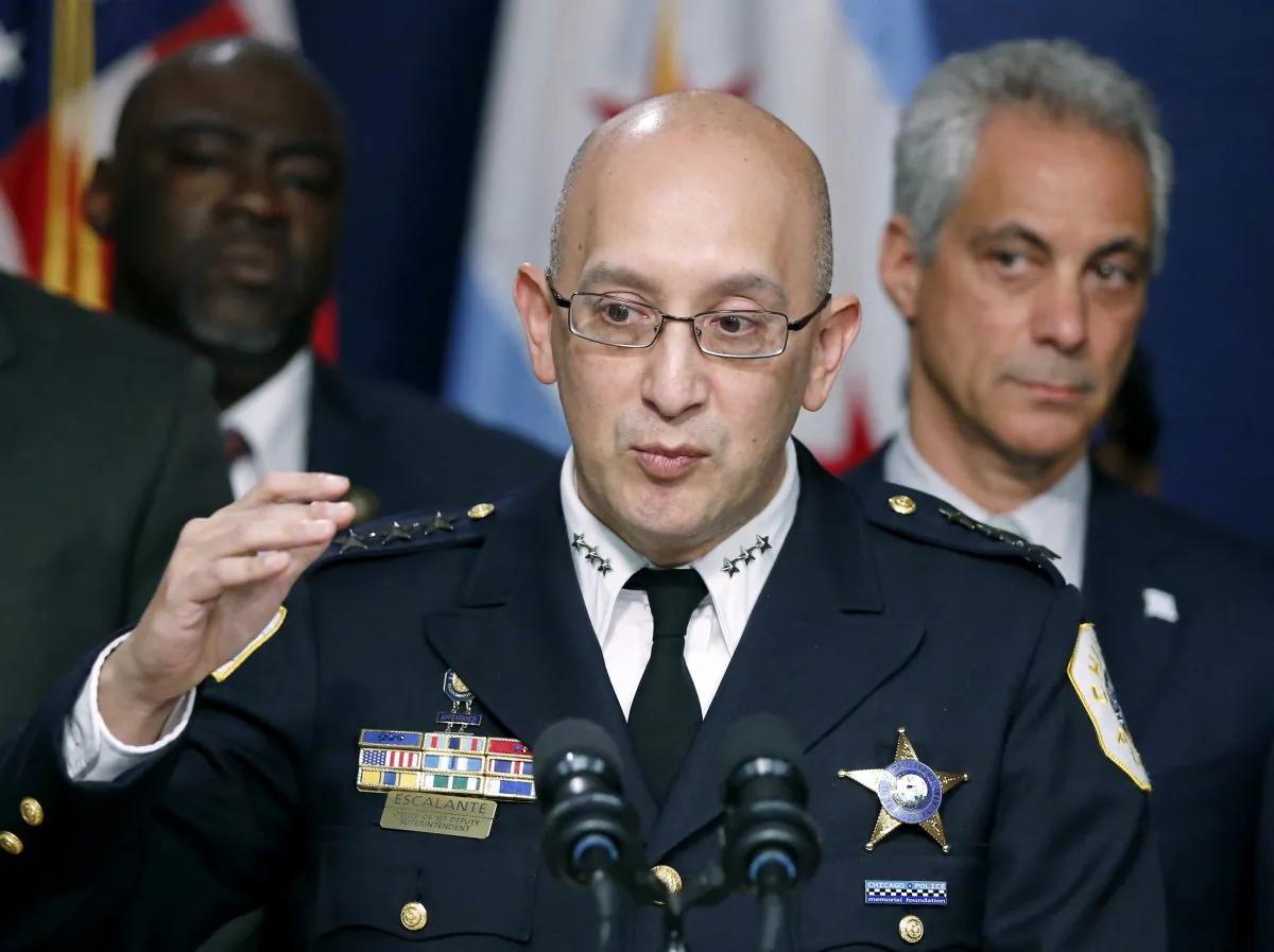 Chicago interim Police Superintendent John Escalante speaks at a news conference in Chicago, Ill., on Dec. 30, 2015. (AP Photo/Charles Rex Arbogast)
