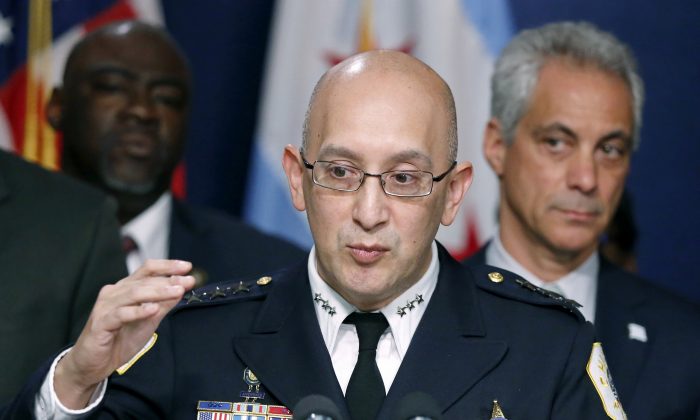 Chicago interim Police Superintendent John Escalante speaks at a news conference in Chicago, Ill., on Dec. 30, 2015. (AP Photo/Charles Rex Arbogast)