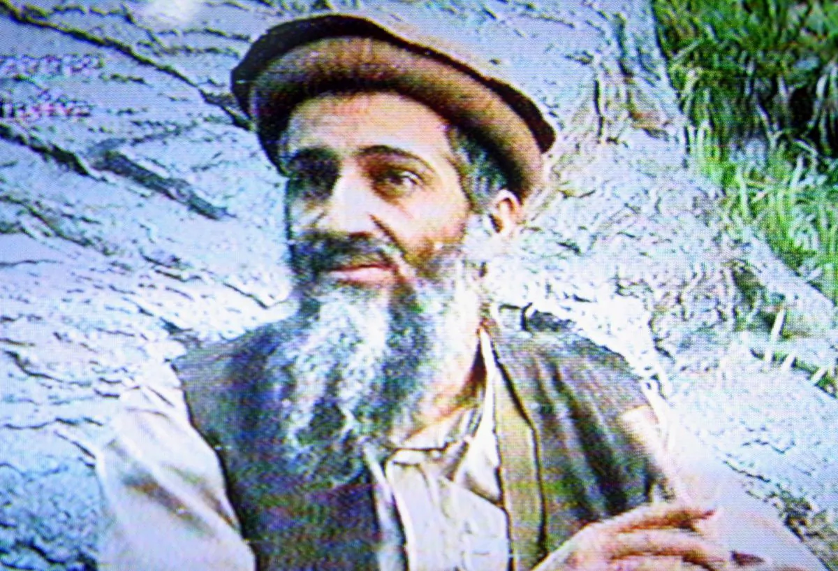 Then al-Qaeda leader Osama bin Laden on Sept. 20, 2003. (Salah Malkawi/Getty Images)