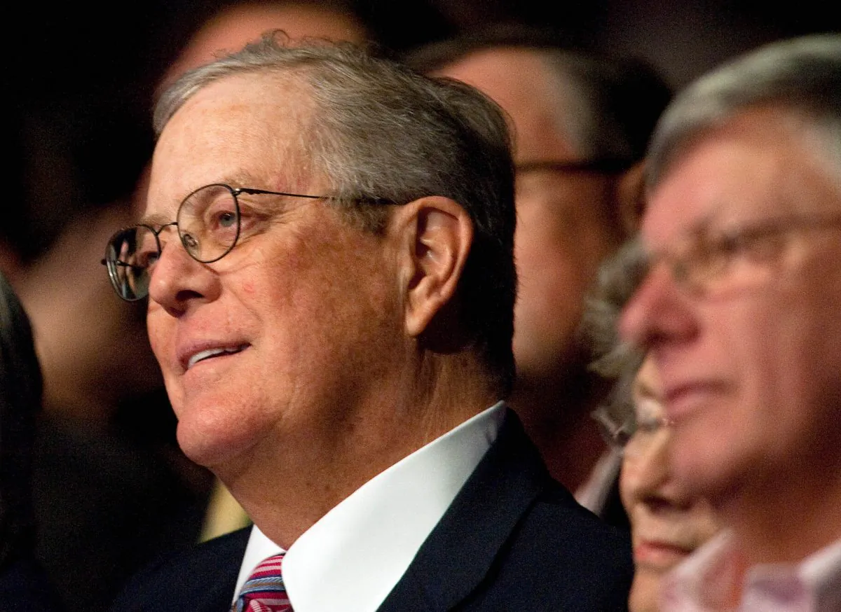 David Koch in a file photograph. (Nicholas Kamm/AFP/Getty Images)