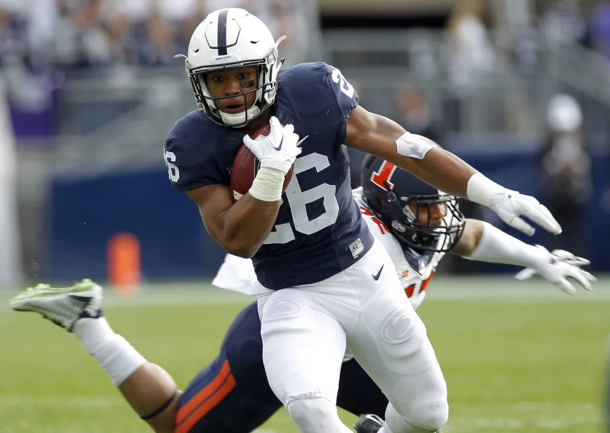 Penn State's Saquon Barkley had five 100-yard rushing games in 2015. (Justin K. Aller/Getty Images)