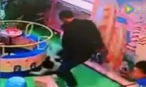 Man Kicks Toddler in the Back for Bumping Into His Daughter at Playground in China